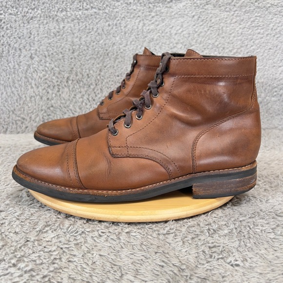 Thursday Boot Co Captain Mens 12 Brandy Leather Lace Up Cap Toe Ankle Boots main image 11